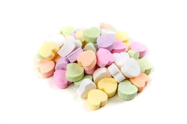 Prázdné valentine candy srdce — Stock fotografie