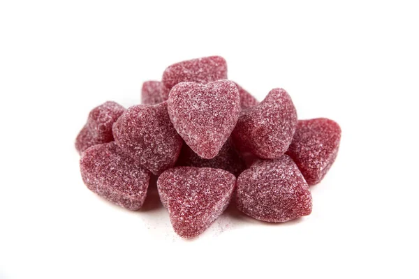 Żelkowych cukierków w kształcie serca — Zdjęcie stockowe