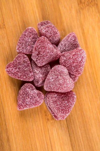 Hjärtformade gummy godis — Stockfoto