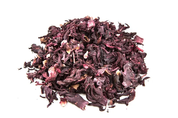 Dried hibiscus flower petals — Stock Photo, Image