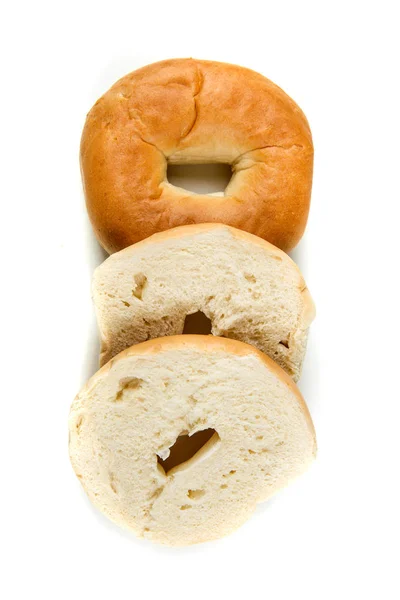 Απλό λευκό bagels — Φωτογραφία Αρχείου