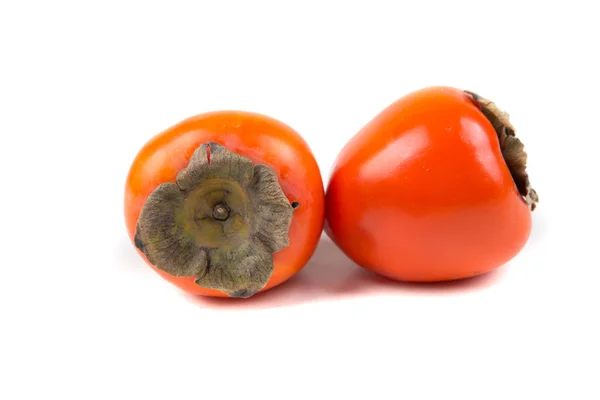 两个整个柿子 — 图库照片