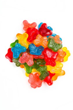 Şeker ücretsiz sakızlı kelebekler