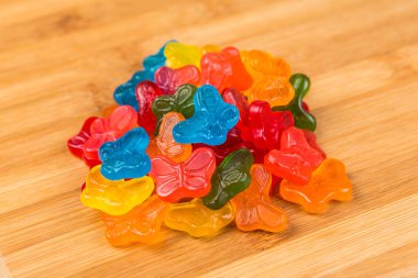 Şeker ücretsiz sakızlı kelebekler