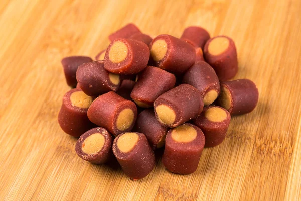 Meaty filled dog treats — Stock Photo, Image