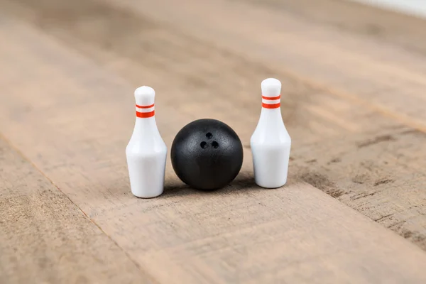 Toy bowling ball and pins