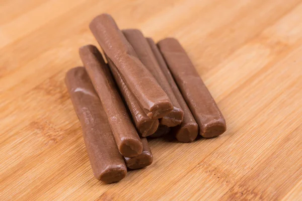 Taai chocolade logs — Stockfoto