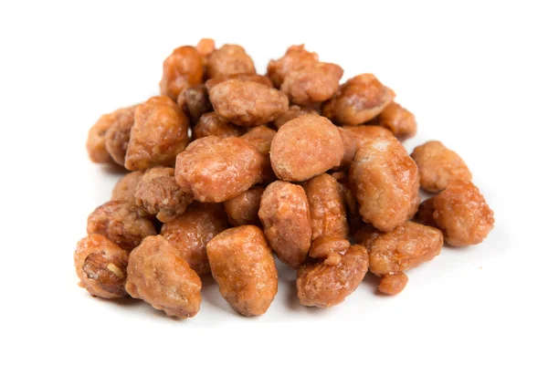 Pile of sugar roasted almonds — Stock Photo, Image