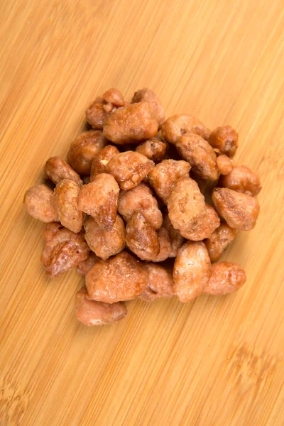 Pile of sugar roasted almonds — Stock Photo, Image