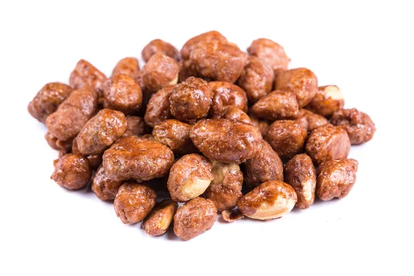 Pile of sugar coated peanuts — Stock Photo, Image