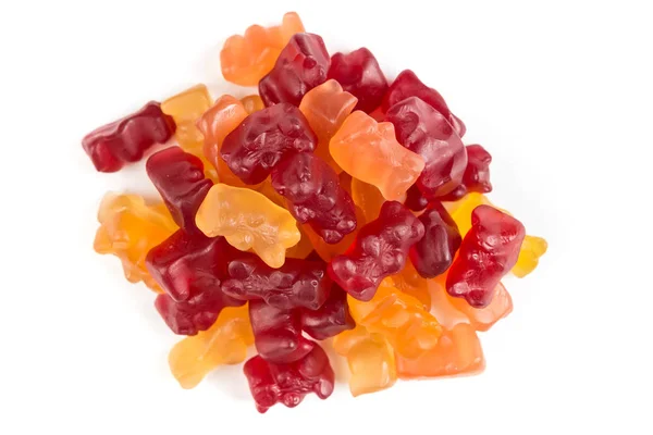 Pile of organic jelly bears — Stock Photo, Image