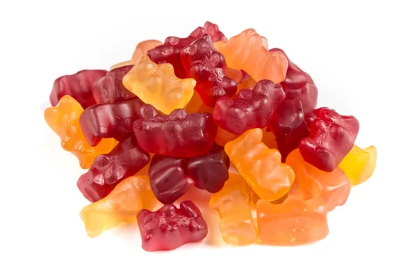 Pile of organic jelly bears — Stock Photo, Image