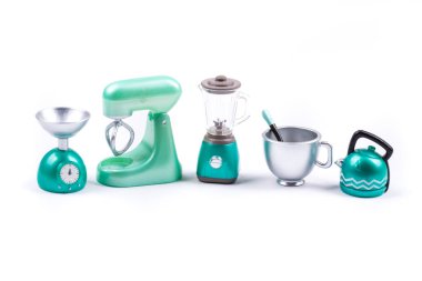 Childs oyuncak plastik gıda 1 / 6 ölçekli mikser karıştırıcı demlik