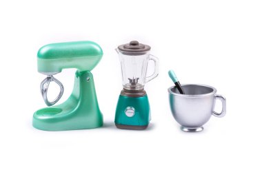 Childs oyuncak plastik yemek kalıbı 1 / 6 ölçekli mikser kasesi