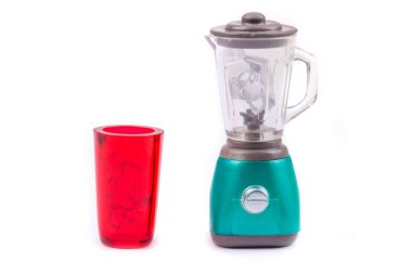 Childs oyuncak plastik gıda 1 / 6 ölçeğinde bardak ve buzla karıştırılmış.