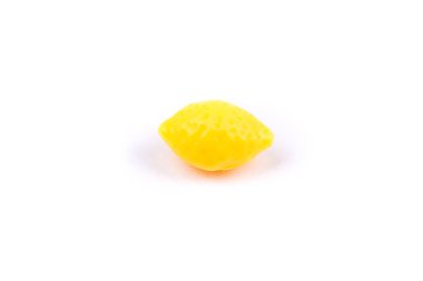 Childs oyuncak plastik gıda kalıbı 1 / 6 ölçekli limon
