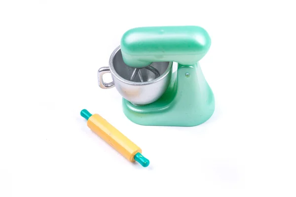 Childs Toy Plastic Food Molded 6Th Scale Stand Mixer Rolling — Stock Photo, Image