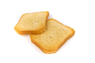 Kahvaltıda ya da tatlıda kurutulmuş kızarmış ekmek ve kraker.