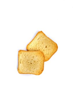Kahvaltıda ya da tatlıda kurutulmuş kızarmış ekmek ve kraker.