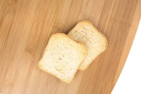 Pequenas Torradas Desidratadas Crostini Crackers Para Café Manhã Sobremesas — Fotografia de Stock