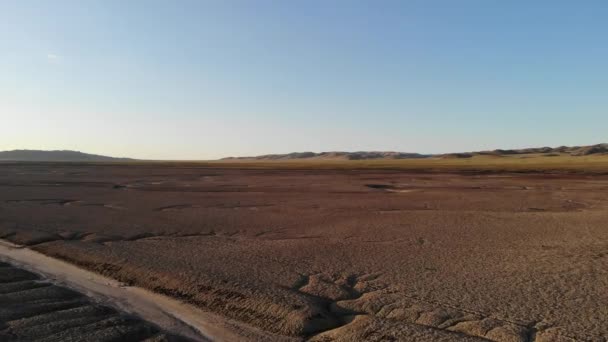 内华达州空盐滩上空的无人机视频 — 图库视频影像