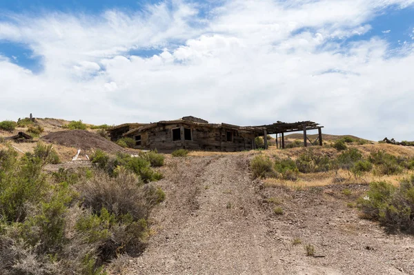 Prédios Mineração Cidade Fantasma Arruinados Mandalay Spring Nevada — Fotografia de Stock