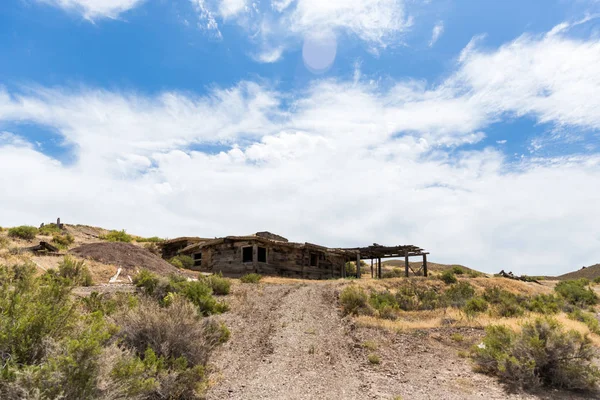 Prédios Mineração Cidade Fantasma Arruinados Mandalay Spring Nevada — Fotografia de Stock