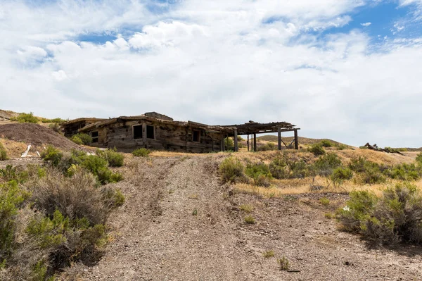 Prédios Mineração Cidade Fantasma Arruinados Mandalay Spring Nevada — Fotografia de Stock