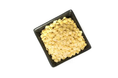 Bir avuç dolusu yıldız biçimli kurutulmuş makarna.