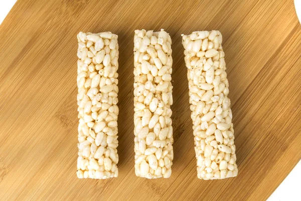 Several Puffed Plain Rolled Rice Snacks — 스톡 사진