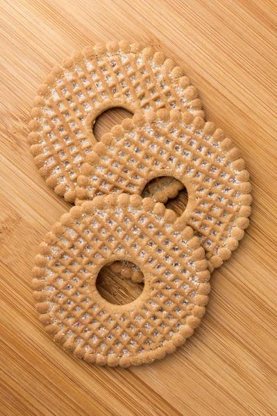 Flera Välsmakande Latinamerikanska Mellanmål Cookies Staplade Tillsammans — Stockfoto