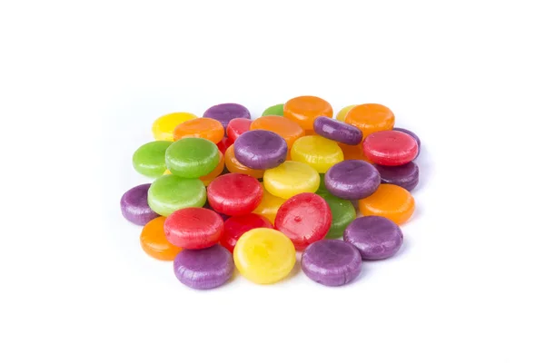 Asortyment Różnorodnych Kolorów Smaków Twardych Cukierków — Zdjęcie stockowe