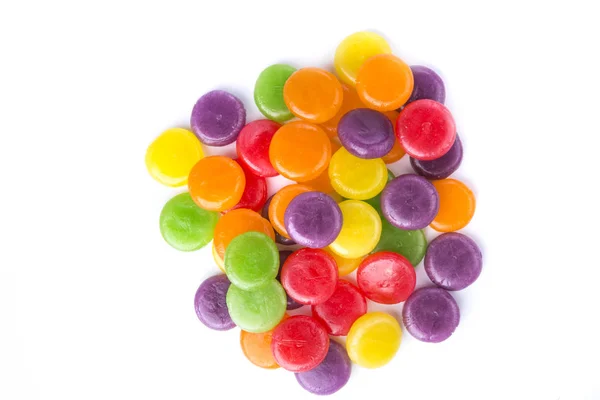 Asortyment Różnorodnych Kolorów Smaków Twardych Cukierków — Zdjęcie stockowe