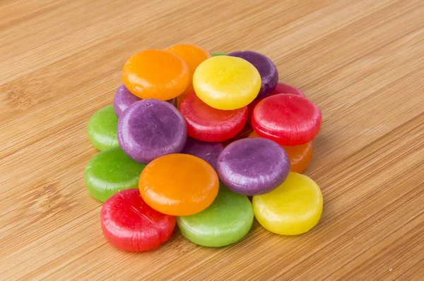 Assortment Varied Colors Flavors Hard Candies — 스톡 사진