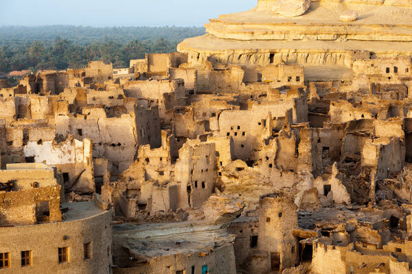 Desert fortress Shali in oasis Siwa in Egypt