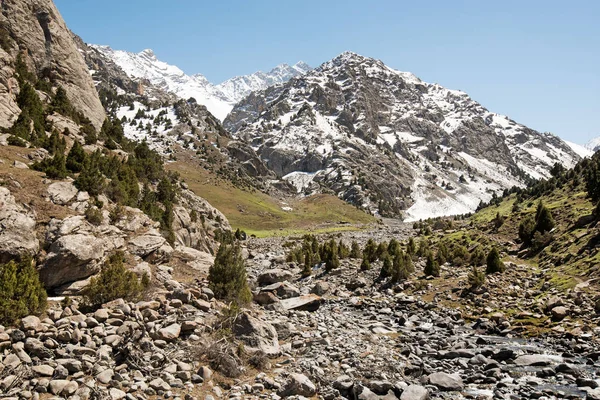 Escalada Kirguistán Pamir Alai Campamento Alpino Dugoba Fotos De Stock