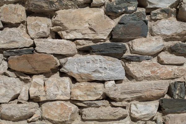 Ortaçağ manastır veya kale eski antik taş duvar. Vi