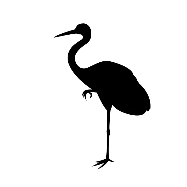Ilustracja wektorowa Żuraw ptak — Wektor stockowy