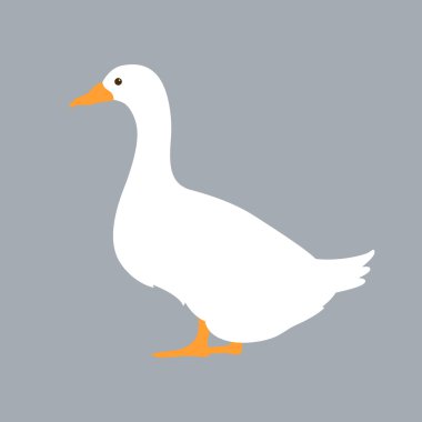 ördek vektör çizim tarzı düz