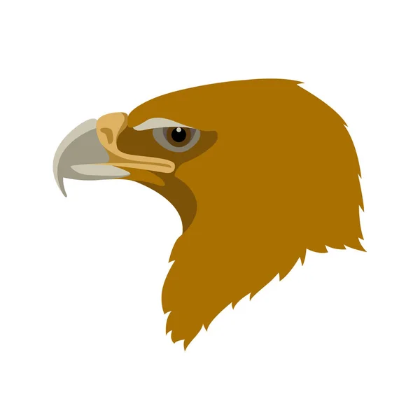 Eagle hoofd vector illustratie stijl Flat — Stockvector