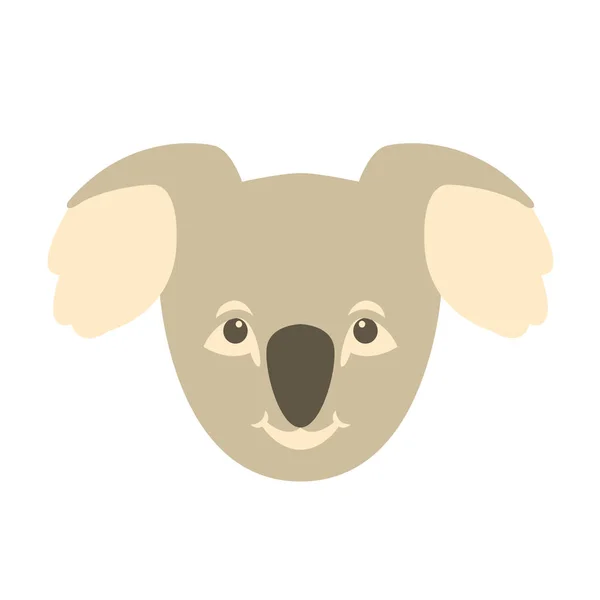 Koala Urso cabeça vetor ilustração — Vetor de Stock