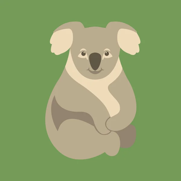 Koala Oso vector ilustración estilo plano — Vector de stock