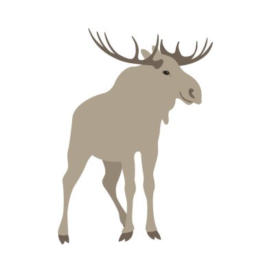 Şekil Stili düz geyik geyik vektör