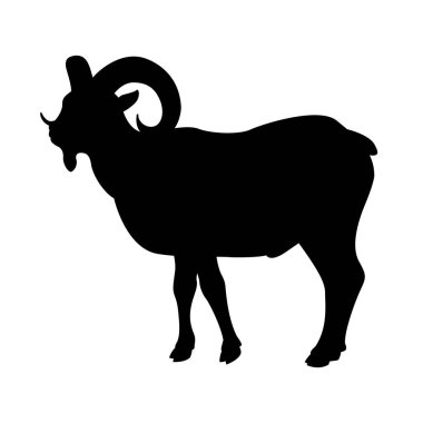 keçi vektör siyah illüstrasyon siluet