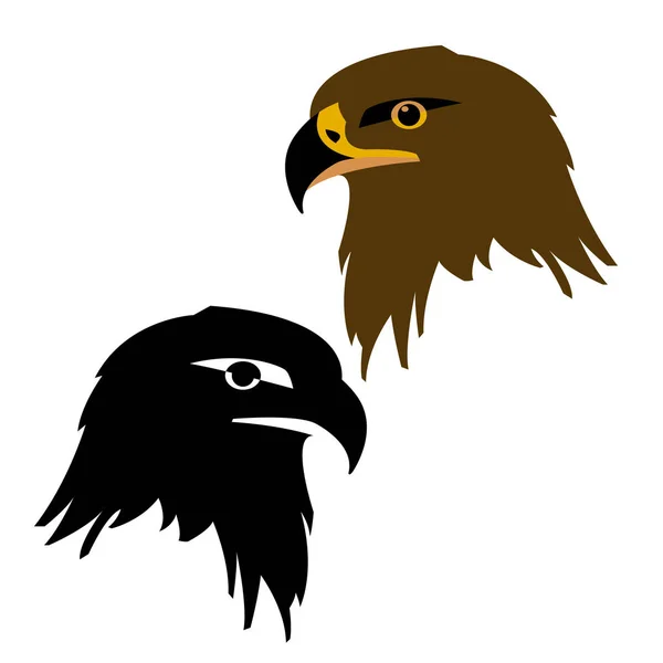 Eagle hoofd vector illustratie stijl Flat — Stockvector