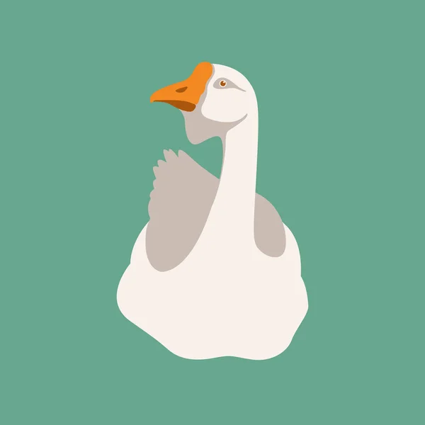 Gans vectorillustratie — Stockvector