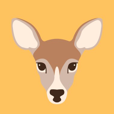 geyik baş yan ön yüz