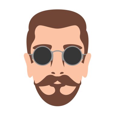 adam baş yüz vektör çizim 