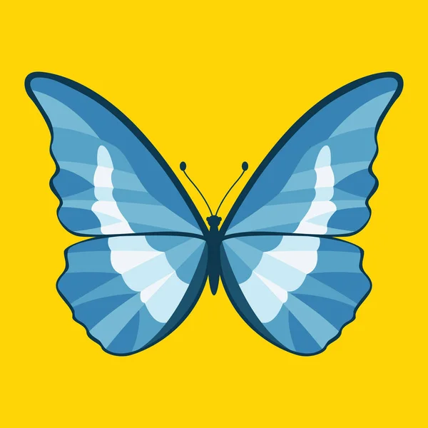 Метелик Векторні ілюстрації стиль плоский — стоковий вектор