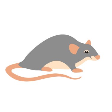 Sıçan vektör çizim tarzı düz